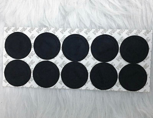 Round Black Rubber Coaster for Tumblers