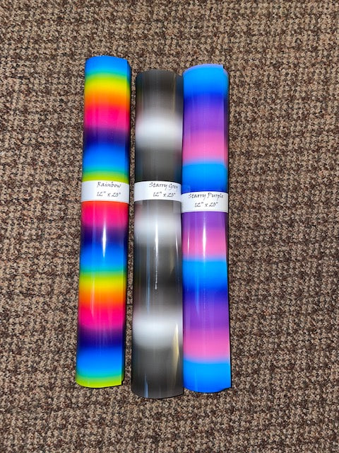 Rainbow Stripes Heat Transfer Vinyl