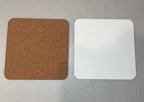 Square Coaster with Cork Backing