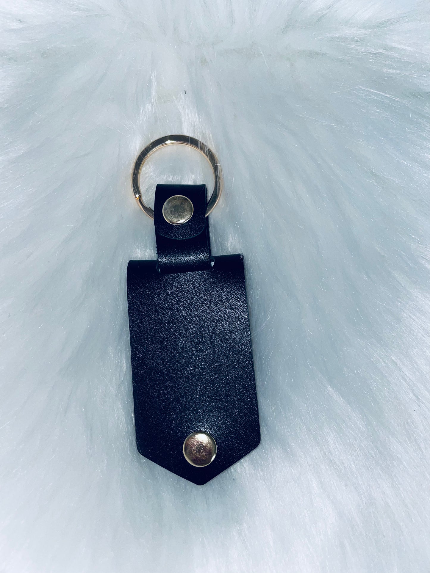 Leather Snap Key Ring - for Sublimation