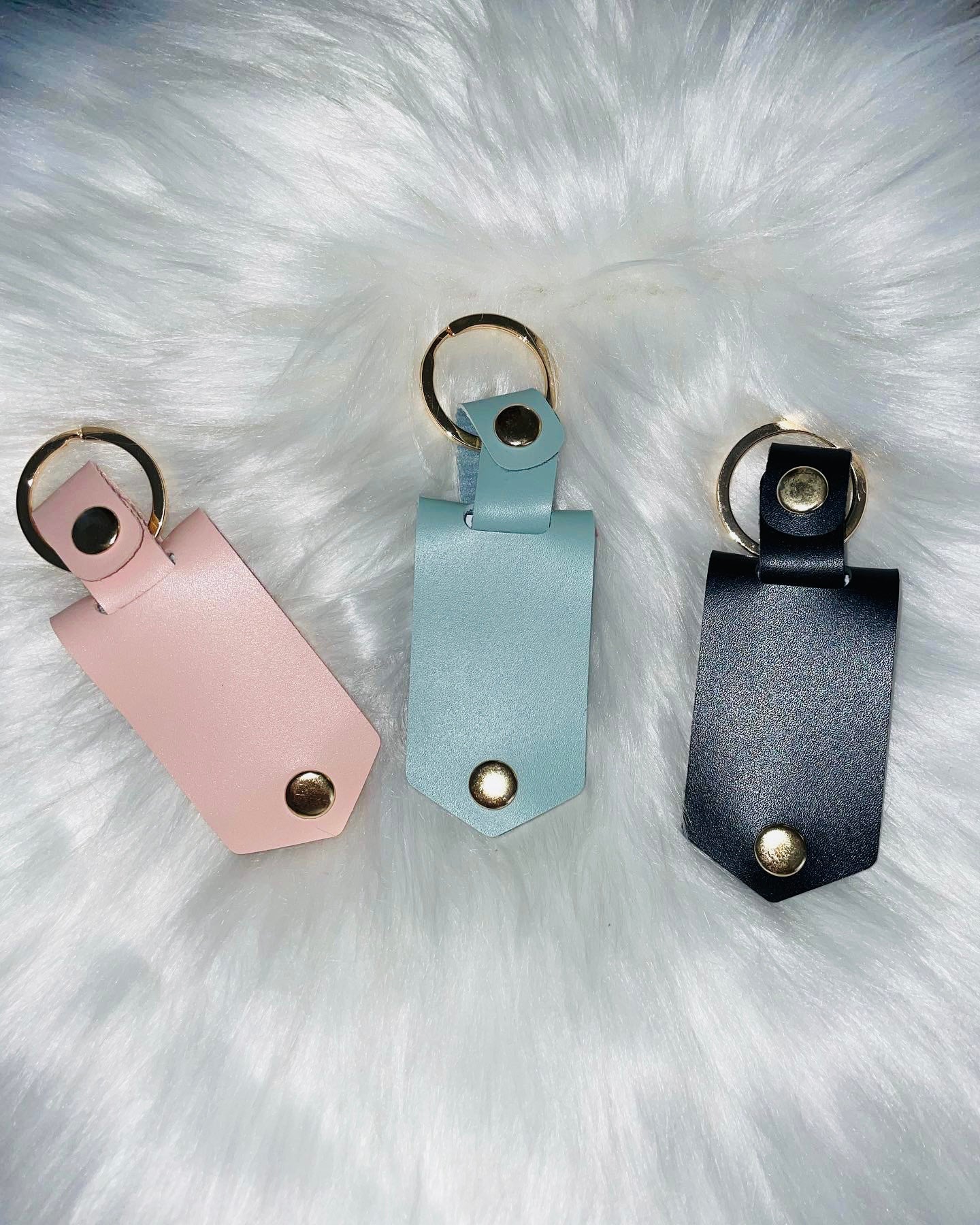 Leather Snap Key Ring - for Sublimation